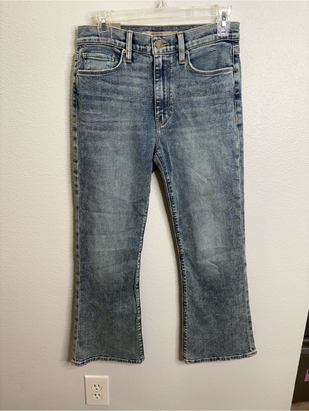 Hudson Barbara Prism High Rise Boot Cut Crop Size 28 NWT